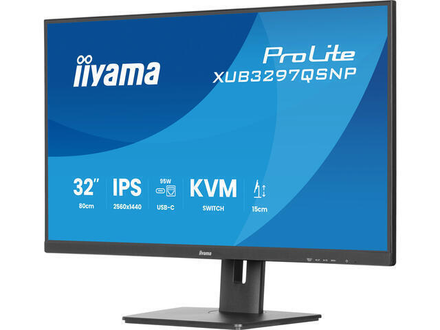 Iiyama ProLite XUB3297QSNP-B1 IPS Gaming Monitor 32" QHD 2560x1440 view 2