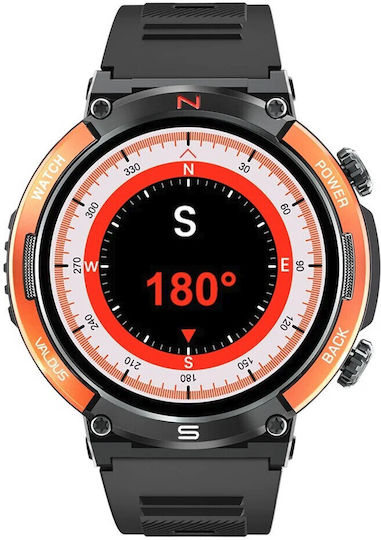 Valdus VL10 Smartwatch with Heart Rate Monitor (Black) view 2