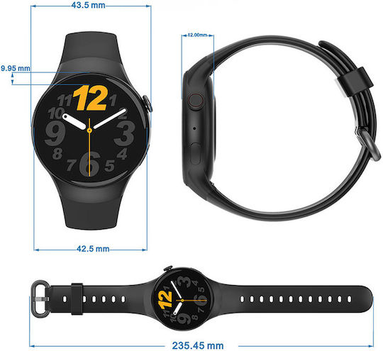 AGBarr Battery Watch with Rubber Strap view 7
