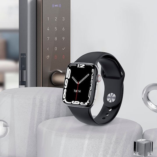 DT NO.1 DT7 38mm Smartwatch with Heart Rate Monitor (Black) view 2