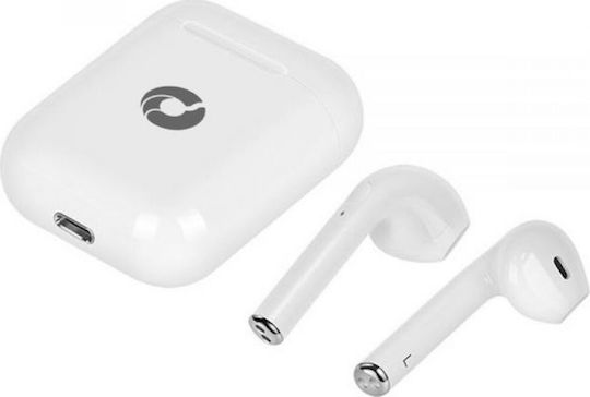 ObaStyle M9S In-ear Bluetooth Handsfree Earphones with Charging Case White view 1