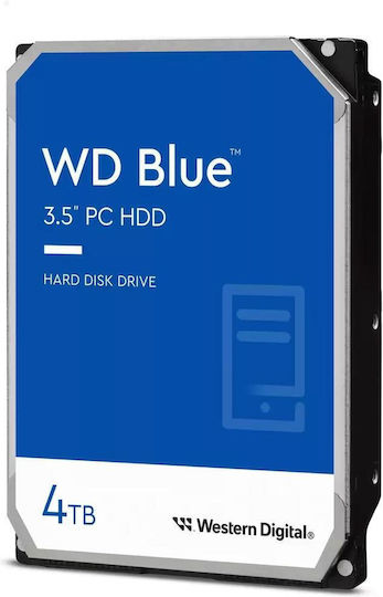 Western Digital Blue 4TB HDD Hard Drive 3.5" SATA III 5400rpm with 256MB Cache for Desktop WD40EZAX view 4