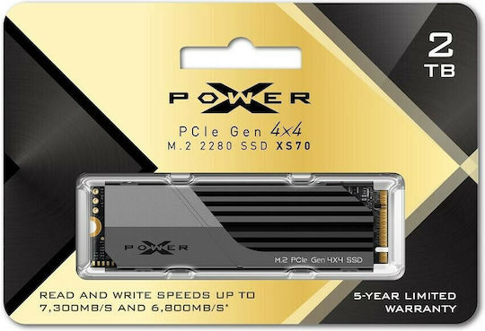 Silicon Power XS70 SSD 2TB M.2 Type With PCI Express 4.0 Connection And Heatsink PS5 Compatible SP02KGBP44XS7005 view 4