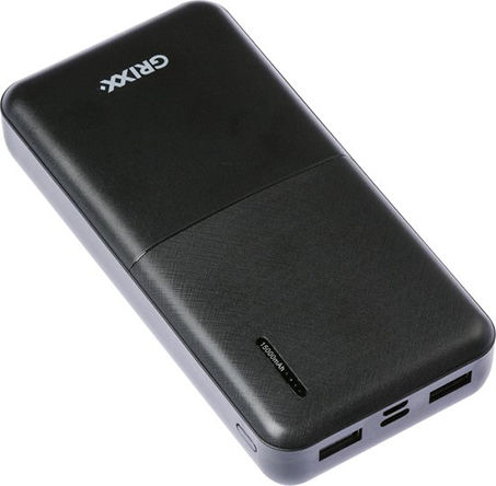 Grixx Power Bank 15000mAh with 2 USB-A Ports Black view 2