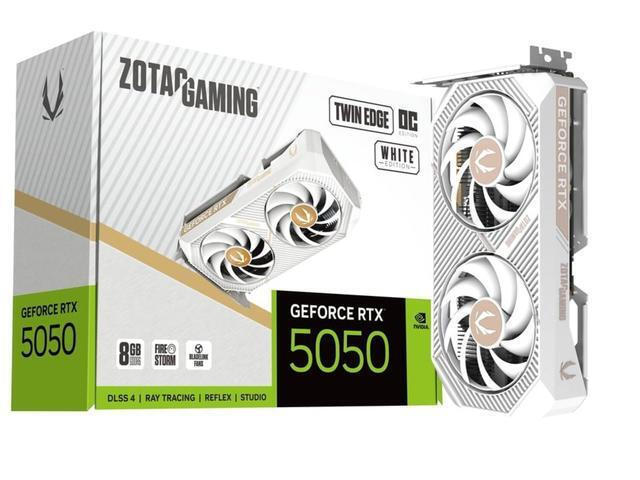 Zotac GeForce RTX 5050 8GB GDDR6 Twin Edge White Graphics Card ZT-B50500Q-10M view 4