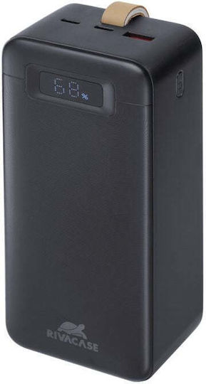 Rivacase VA1084 Power Bank 40000mAh 65W with USB-A Port and 2 USB-C Ports Black view 3