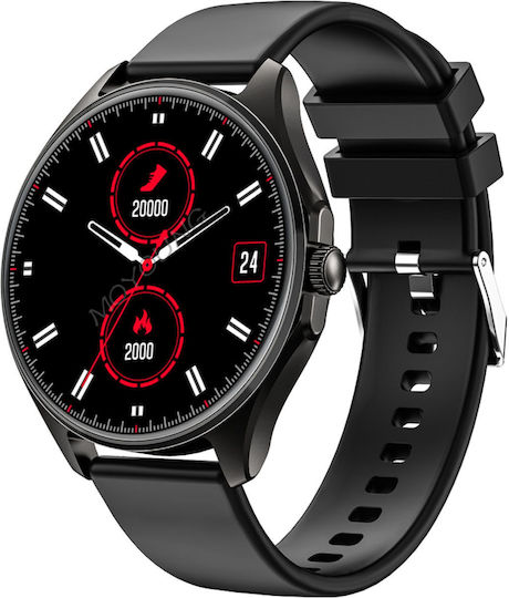 Bea-fon 402 46mm Smartwatch with Heart Rate Monitor (Black)