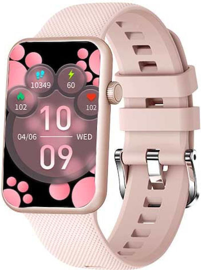 Lamtech LAM113515 Smartwatch with Heart Rate Monitor (Pink)