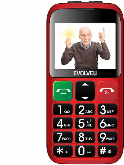 Evolveo Easyphone EB Dual SIM Mobile with Large Buttons Red – vizualizare 2