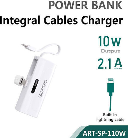 SiiPro SP-110W Power Bank 5000mAh 10W White view 1