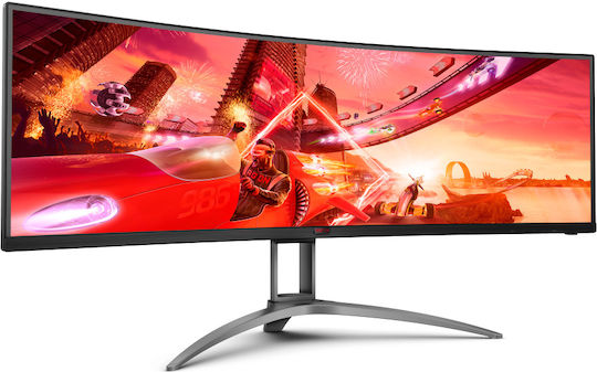 AOC AG493QCX Ultrawide VA HDR Curved Gaming Monitor 48.8" 3840x1080 144Hz with Response Time 4ms GTG view 3