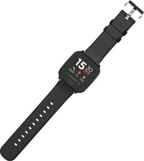 Forever JW-100 Smartwatch with Heart Rate Monitor (Black) view 2
