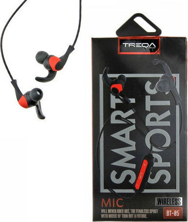 Treqa BT-05 In-ear Bluetooth Handsfree Earphones Black view 1