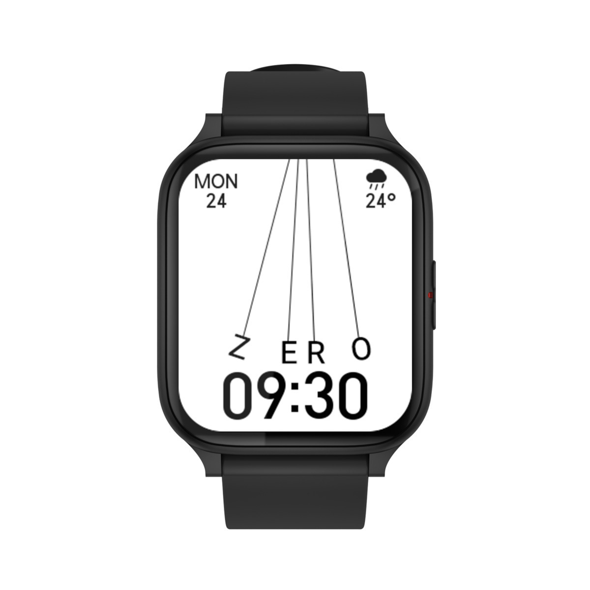 MostWanted Aluminium Smartwatch with Heart Rate Monitor (Black) view 3