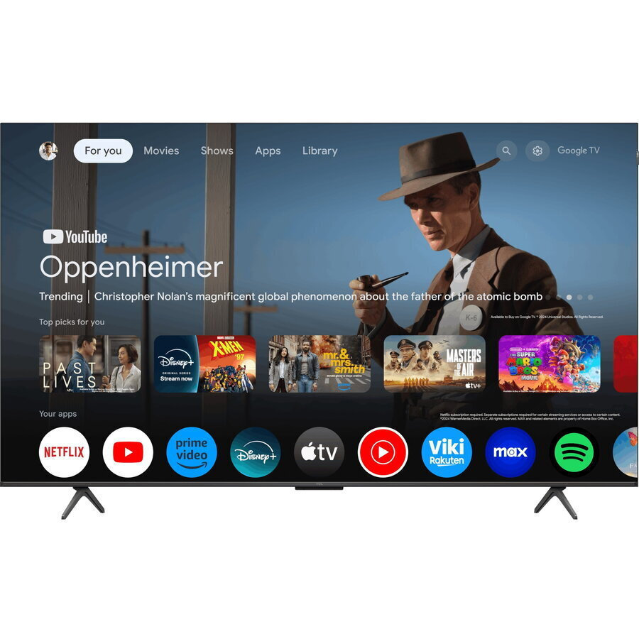 TCL Smart Television 55" 4K UHD QLED 55T8C HDR (2025) view 4