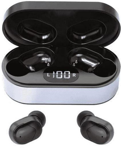 Platinet Pm1050 In-ear Bluetooth Handsfree Earphones with Charging Case Black view 4