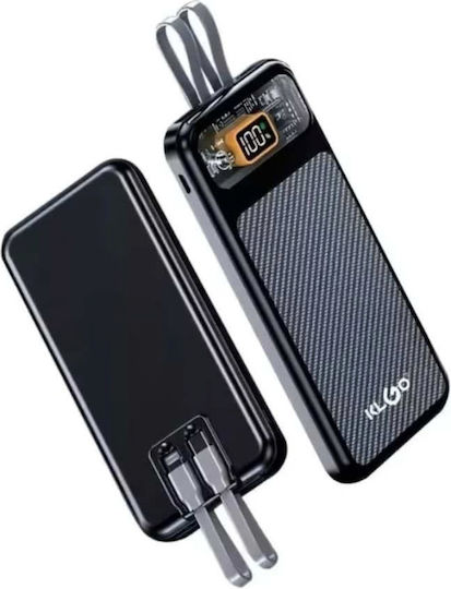 Awei KP-22 Power Bank 10000mAh 20W with 2 USB-A Ports and USB-C Port Power Delivery / Quick Charge 3.0 Black view 2