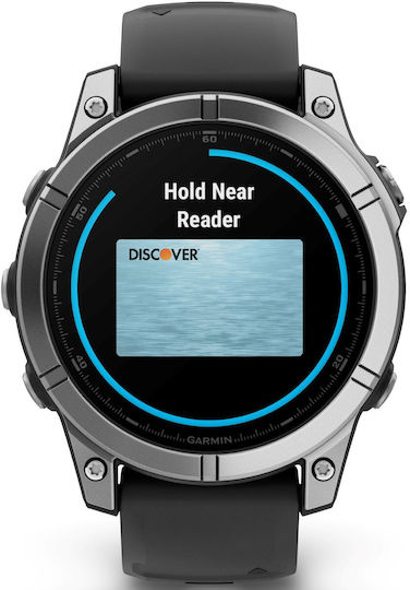 Garmin Fenix E Stainless Steel 47mm Waterproof Smartwatch with Heart Rate Monitor (Black) view 4