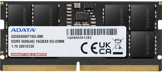 Adata DDR5 Memory Module 1x32GB for Laptop GD5S5600732G-SMI view 1