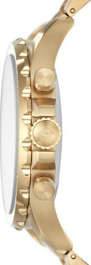 Fossil Nate Hybrid Stainless Steel 50mm Smartwatch (Gold) view 3