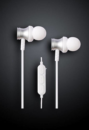 Grixx In-ear Bluetooth Handsfree Earphones White view 2