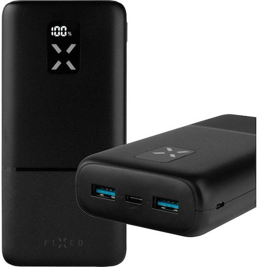 Fixed Zen Power Bank 20000mAh 20W with 2 USB-A Ports Power Delivery Black vista 2
