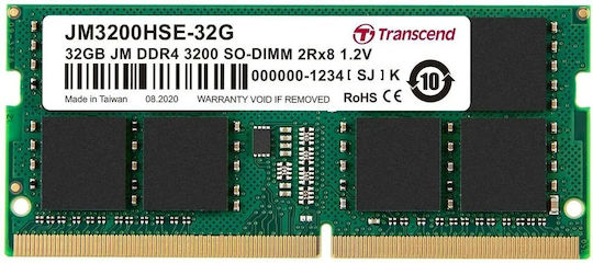 Transcend DDR4 with Module 1x4GB and Speed 3200 for Laptop JM3200HSH-4G view 2