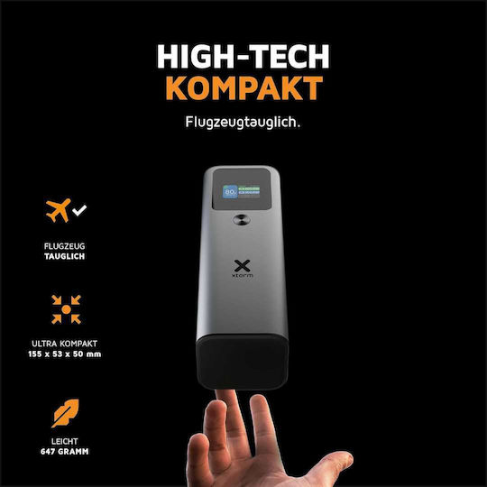 Xtorm Nova Ultra Power Bank 27600mAh 140W with USB-A Port and 2 USB-C Ports Power Delivery / Quick Charge 3.0 Gray view 2