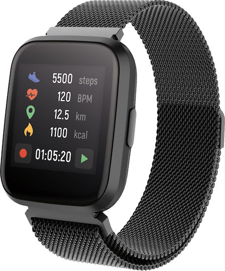 Forever Forevigo 2 SW-310 Smartwatch with Heart Rate Monitor (Black) view 5