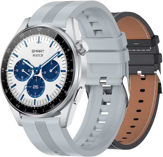 AGBarr Battery Watch with Leather Strap view 1