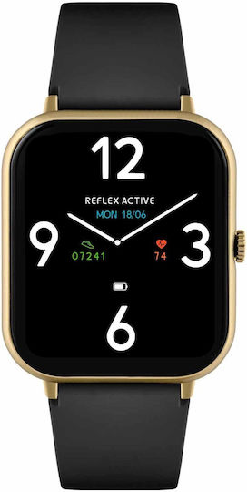 Reflex Active Series 23 Smartwatch with Heart Rate Monitor (Black Gold Plated) view 1