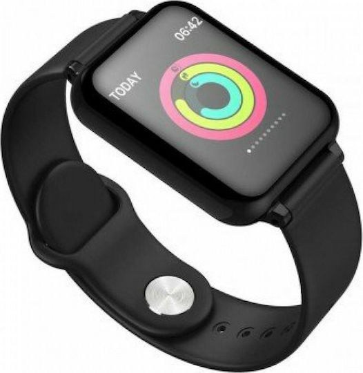 B57 Smartwatch with Heart Rate Monitor (Black) vue 2