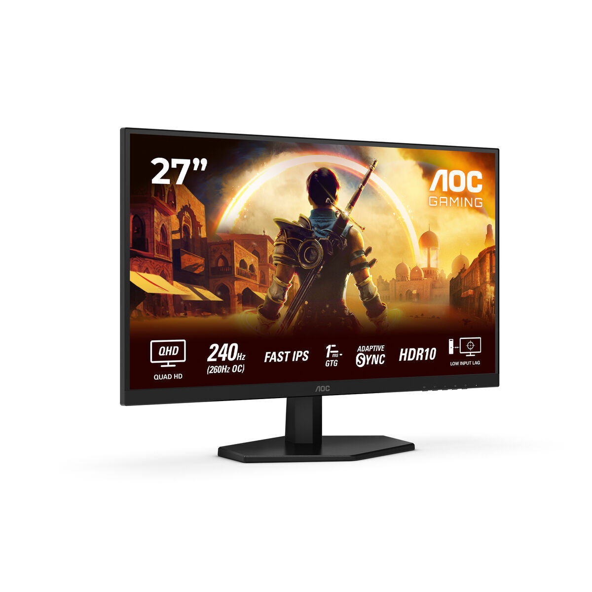 AOC Q27G42ZE IPS HDR Monitor 27" QHD 2560x1440 240Hz with Response Time 1ms GTG view 2