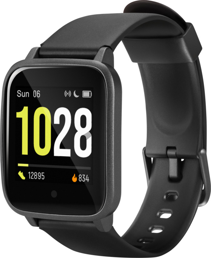 Acme SW104 Smartwatch with Heart Rate Monitor (Black) view 2