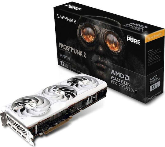 Sapphire Radeon RX 7700 XT 12GB GDDR6 Pure Frostpunk 2 Edition Graphics Card view 4