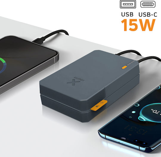 Xtorm Essential Power Bank 10000mAh 15W with USB-A Port and USB-C Port Charcoal Grey view 7