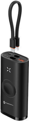 Forcell F-Energy P10k1 Power Bank 10000mAh 20W with 2 USB-A Ports and USB-C Port Power Delivery / Quick Charge 3.0 Black view 3