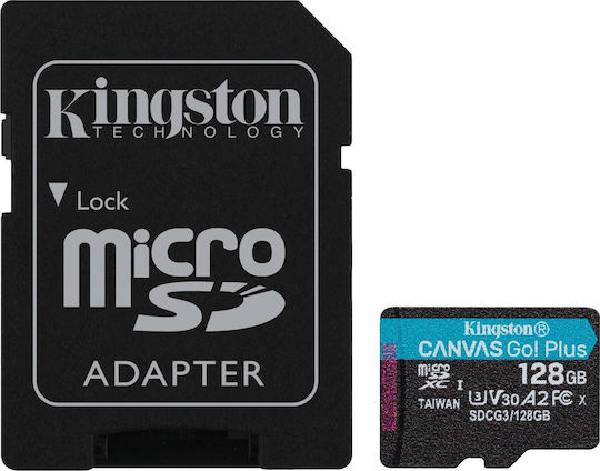 Kingston Canvas Go! Plus microSDXC 128GB U3 V30 UHS-I 170MB/s with Adapter view 2