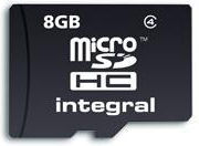 Integral microSDHC 8GB Class 4 with Adapter view 2