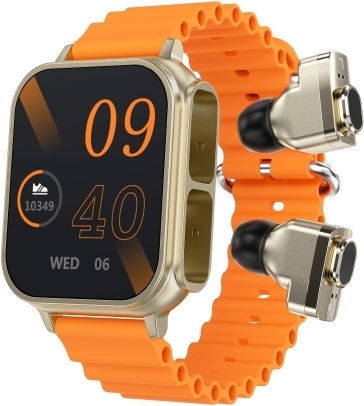 N22 1.96 Inch Color Screen Smart Watch Support Heart Rate Monitoring Blood Pressure Monitoring Blood Oxygen Monitoring Orange view 1