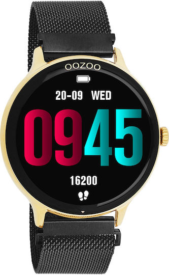 Oozoo Q00137 45mm Smartwatch with Heart Rate Monitor (Black) view 5