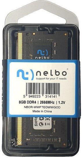 Nelbo DDR4 with Module 1x8GB and Speed 2666 for Laptop D9MZQDMBM