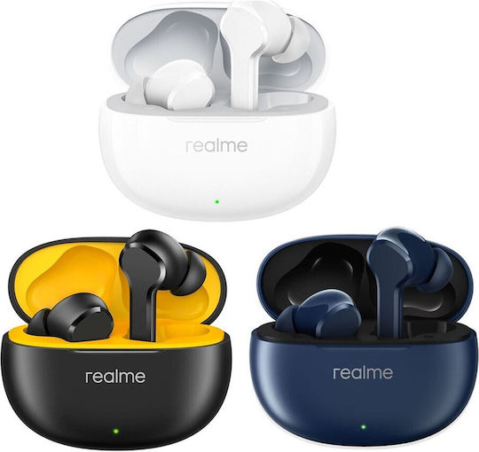 Realme Buds T100 Bluetooth Handsfree Earphones with Sweat Resistance and Charging Case Blue vue 2
