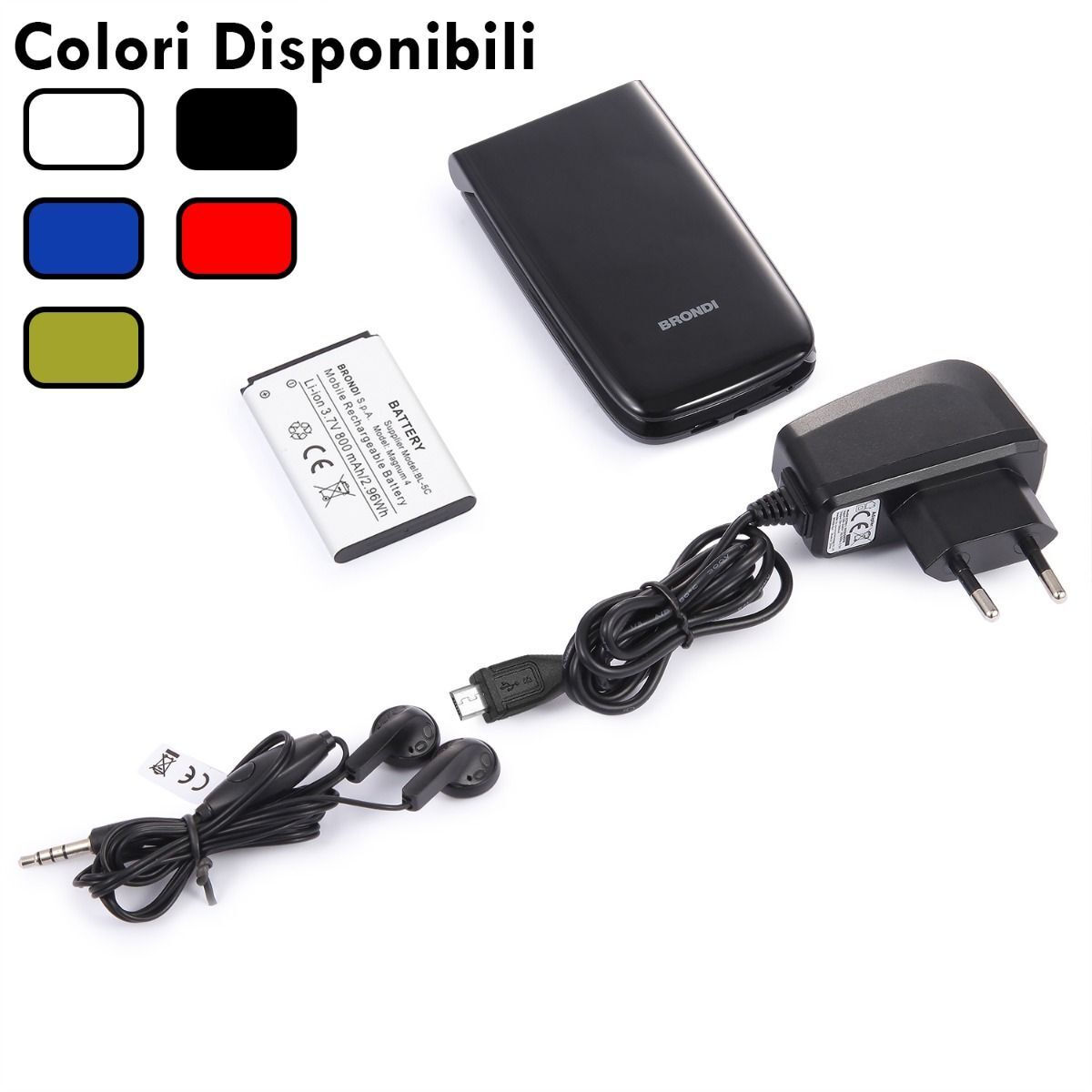 Brondi Magnum 4 Dual SIM Mobile with Buttons Black view 7