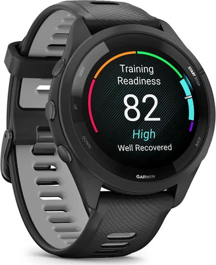 Garmin Forerunner 265 Waterproof Smartwatch with Heart Rate Monitor (Black/Powder Gray) view 6
