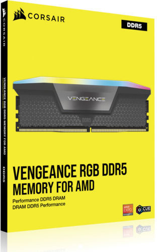 Corsair Vengeance RGB 16GB DDR5 RAM with 5600 Speed for Desktop (CMH16GX5M1B5600Z40)