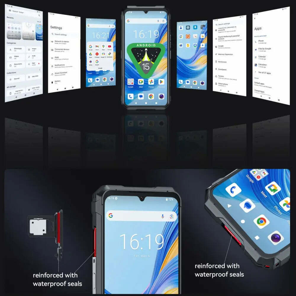 Cubot KingKong 11 5G Dual SIM (16GB/256GB) Resistant Smartphone Black view 4