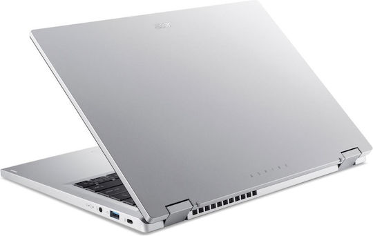 Acer Aspire 3 Spin A3SP14-31PT-39P6 14" IPS FHD Touchscreen (i3-N305/8GB/256GB SSD/W11 S) Silver (UK Keyboard) view 5
