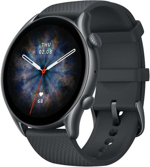 Amazfit GTR 3 Pro Aluminium Waterproof Smartwatch with Heart Rate Monitor (Infinite Black) view 2