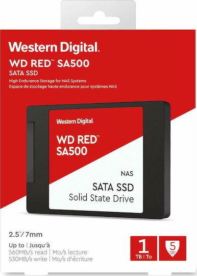 Western Digital SA500 SSD 1TB 2.5'' Type with SATA III Connection WDS100T1R0A view 4